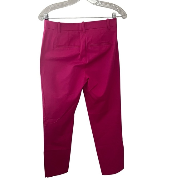 PINKO Fuschia Pink Pants Trousers Crop Capri Ankle Slits US 6 $458 Excellent - Picture 2 of 9